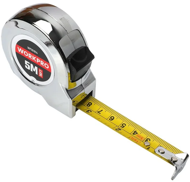 РУЛЕТКА ХРОМИРОВАННАЯ 5M(16FT)X19MM WORKPRO
