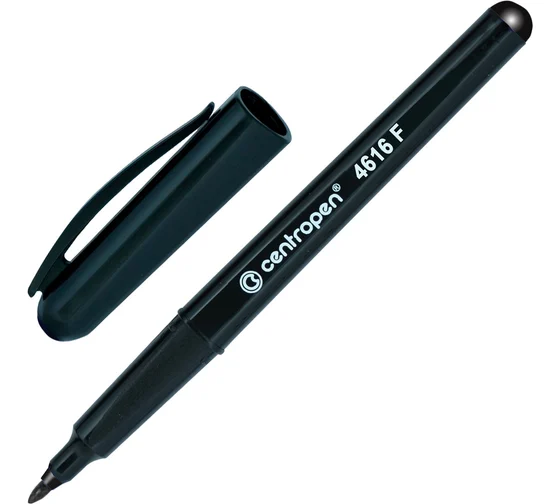Маркер для дисков Centropen 4616 черный круглый 0.6мм
