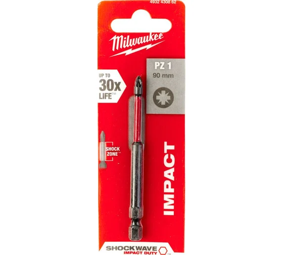 Бита Milwaukee SHOCKWAVE PZ1 90мм
