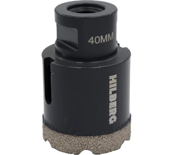 Коронка алмазная по керамике и керамограниту Super Hard (40 мм; M14) Hilberg HH640