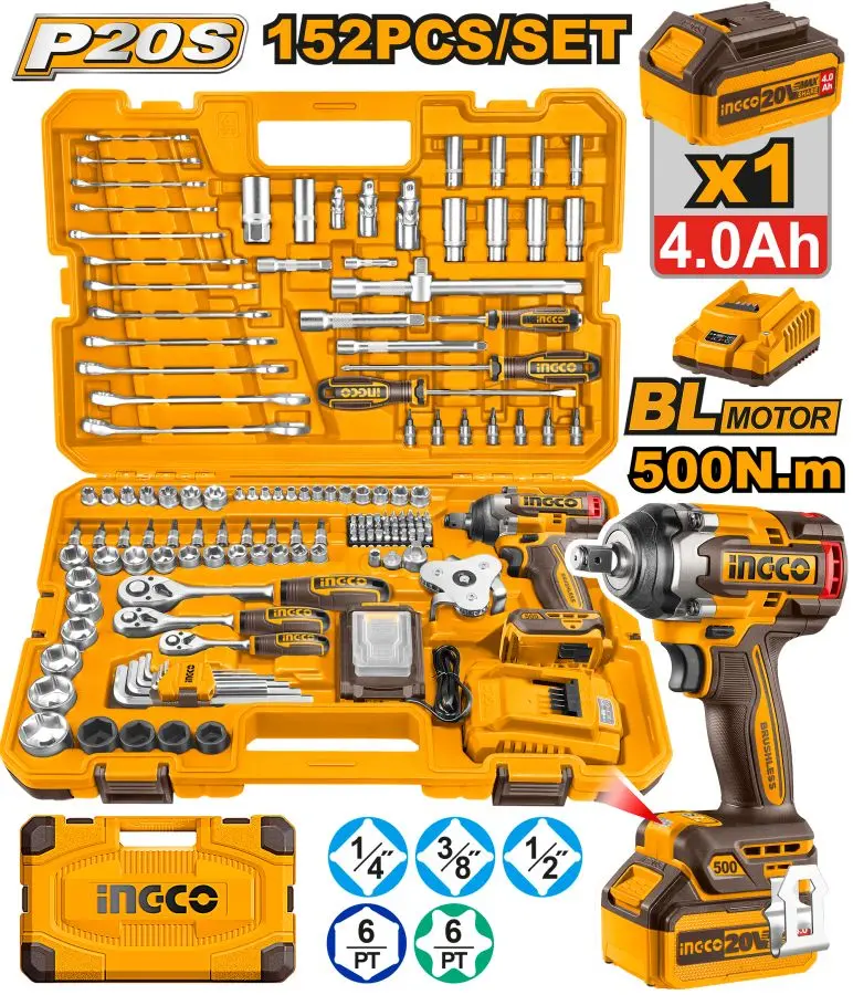 Набор инструмента 152 шт. INGKO HKTHP31521 INDUSTRIAL