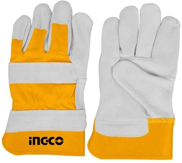 Перчатки кожанные 10,5" INGCO HGVC01