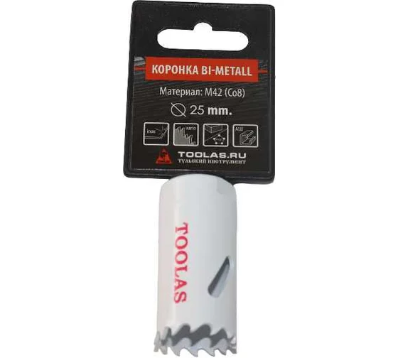 Коронка Bi-metall 25 мм Toolas