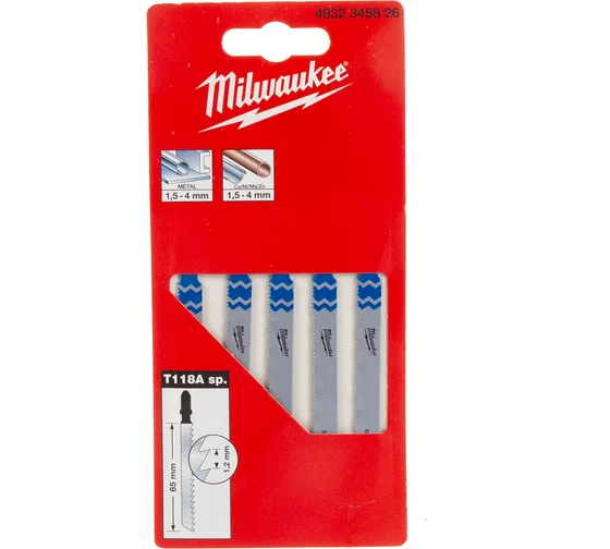 Пилочки Milwaukee для лобзика Т118А 75 мм
