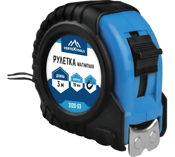 Рулетка 3м*19мм VERTEX