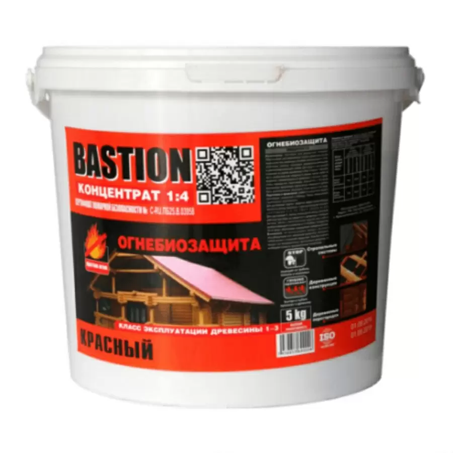 Огнебиозащита BASTION 5кг Красный