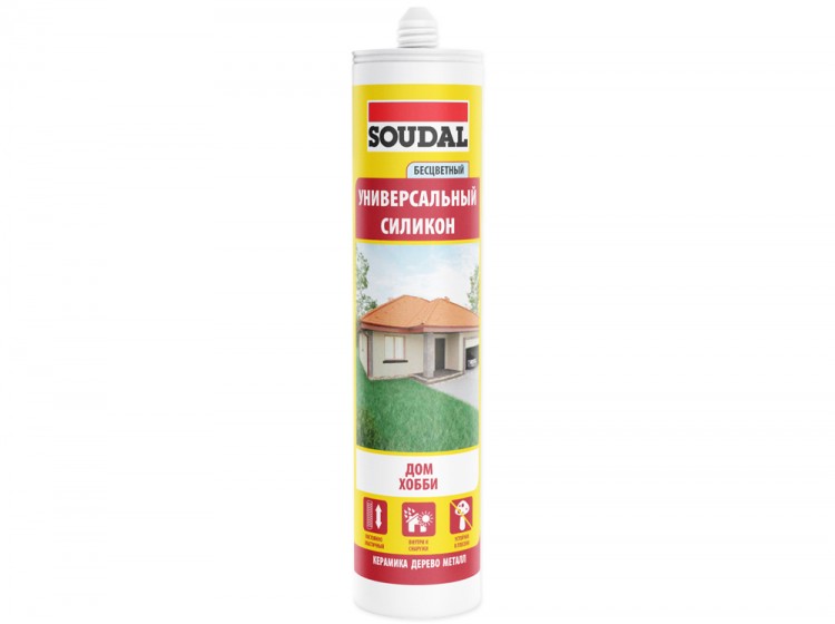 Герметик SOUDAL силик. универ.прозр. /280мл/