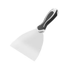 Шпатель нержавеющий DECOR "Black White" 100мм обрезиненная ручка