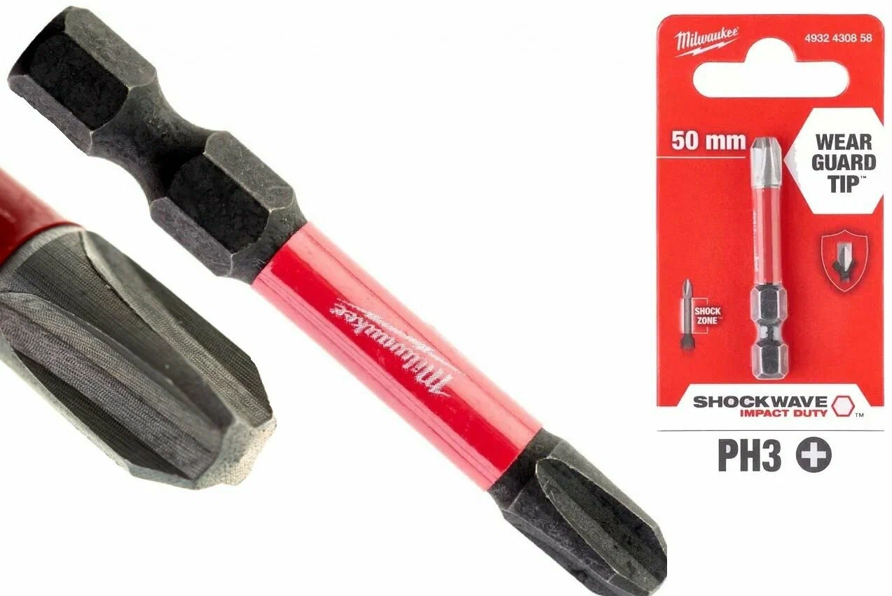Бита Milwaukee SHOCKWAVE РН3 50мм