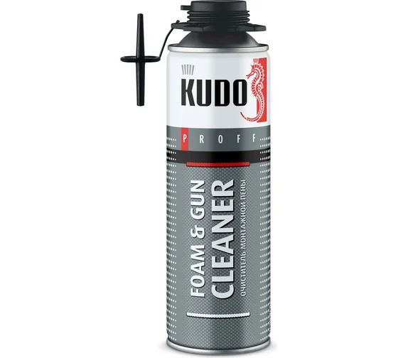 Очиститель монтажной пены KUDO PROFF FOAM&GUN CLEANER 650 мл (KUPP06C)