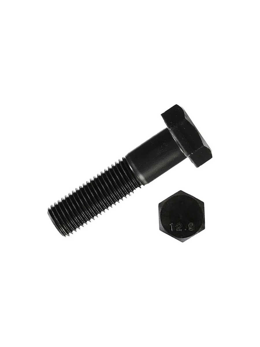 Болт DIN 931 М20х90 черный 5.8