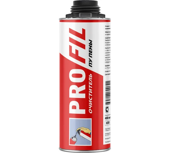 Очиститель монтажной пены Profill 400мл