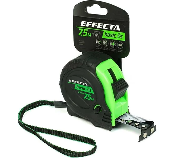 Рулетка EFFECTA Basic 5х25 с магнитом