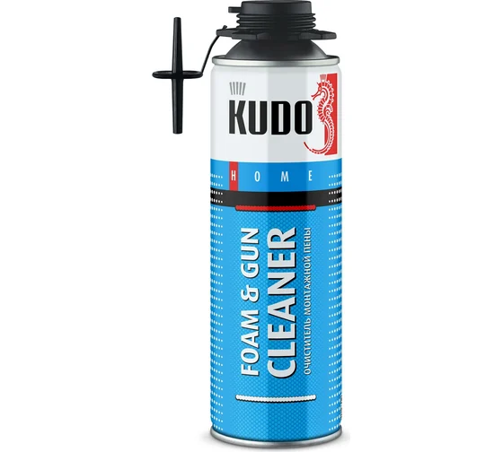Очиститель монтажной пены KUDO HOME FOAM&GUN NER. 650 мл, (12шт/уп)