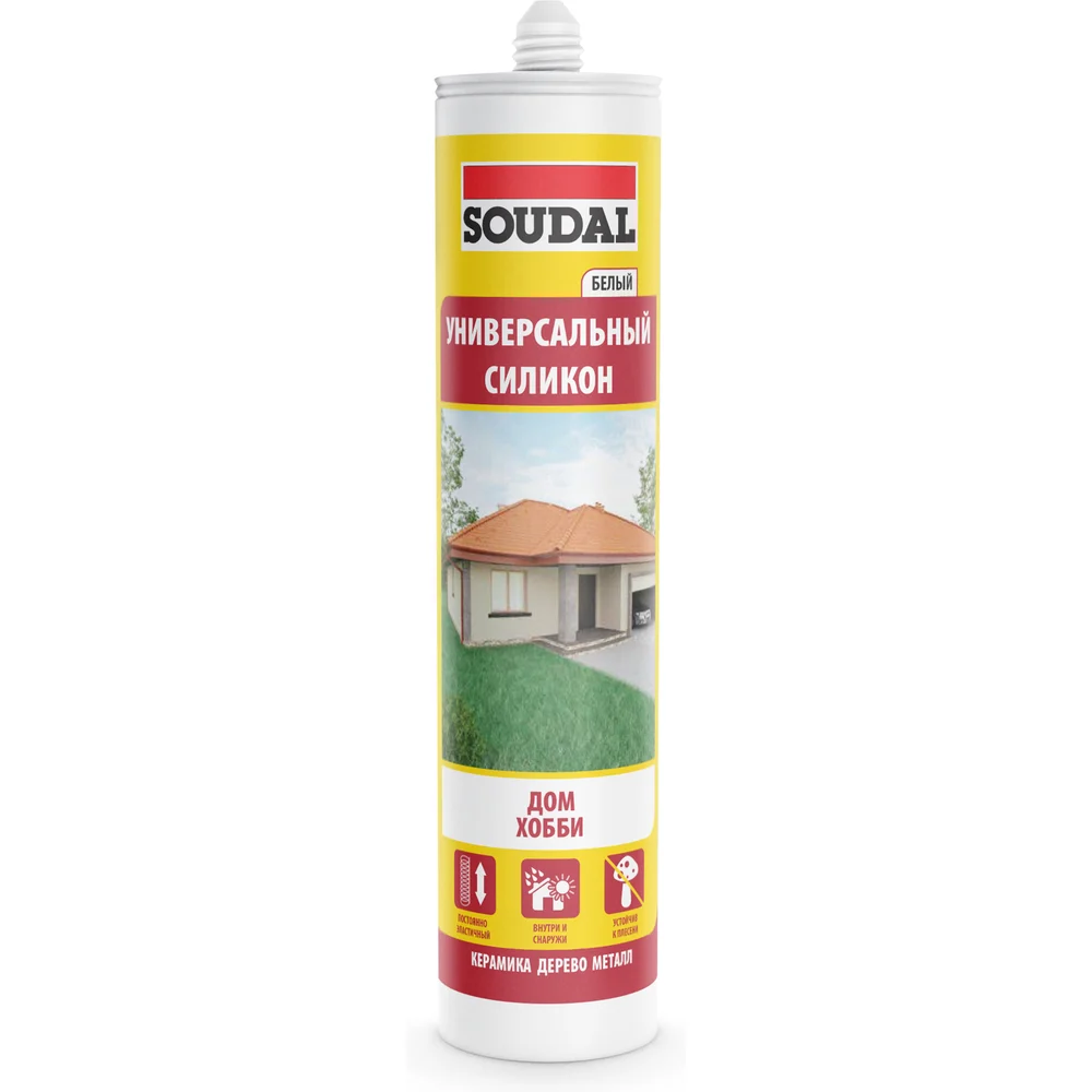Герметик SOUDAL универ. белый 280мл