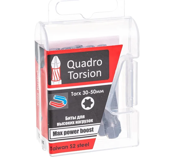 Бита 1/4" 30-50мм Torx "Quadro Torsion"
