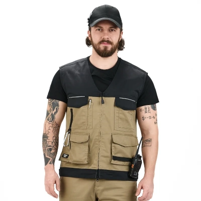 Жилет рабочий FORMA WorkLine WR10, мокко-черный, размер XXL