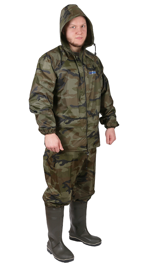 Костюм вла-защ. "Hunter" зеленый КМФ 48-50/3-4 куртка\брюки на резинках