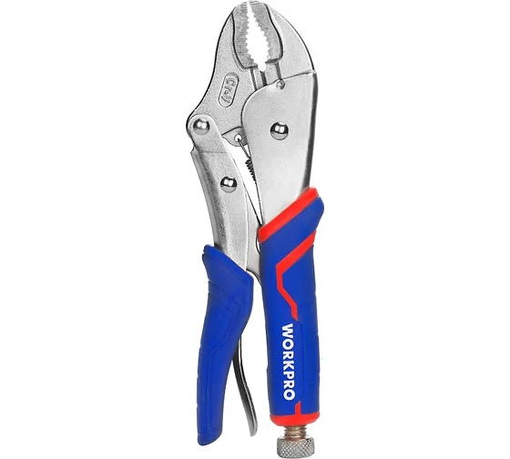 КЛЕЩИ ЗАЖИМНЫЕ ЗАКРУГЛЕННЫЕ 2К 250ММ(10”) CR-V WORKPRO