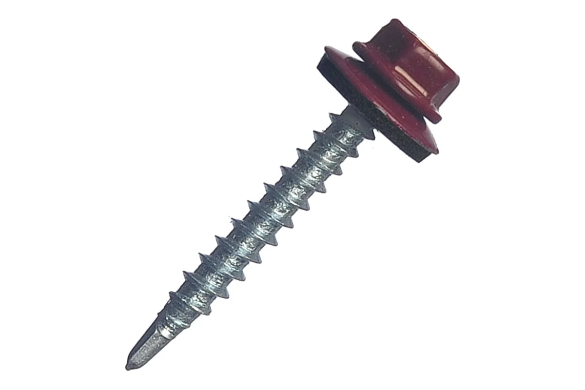 Саморез кров. КРс ZP 4.8x35 (3005) винно-красн (250) D