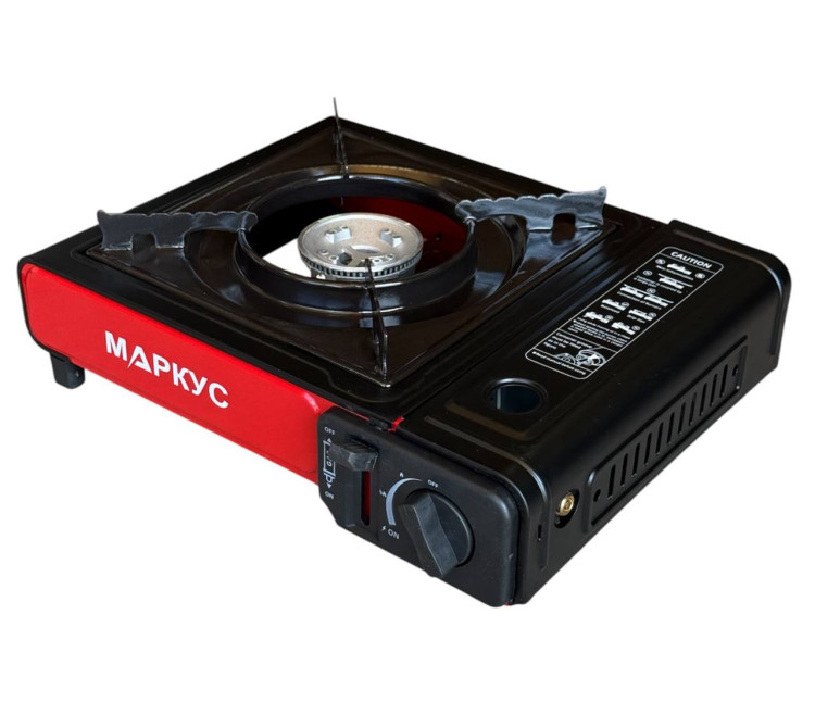 Плита портативная газовая турист МАРКУС МК-01 (с переходником)
